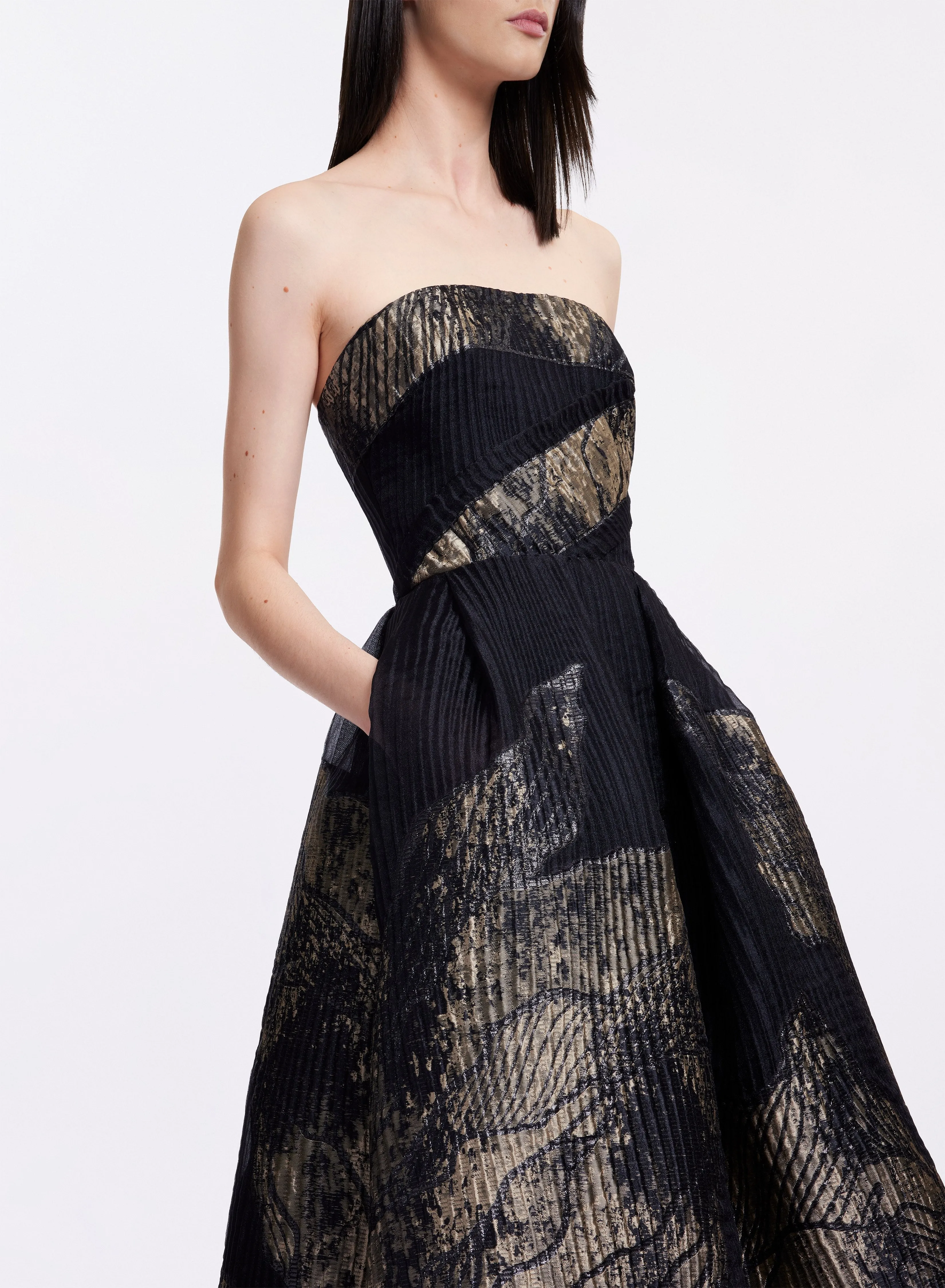 Brocade Midi Dress