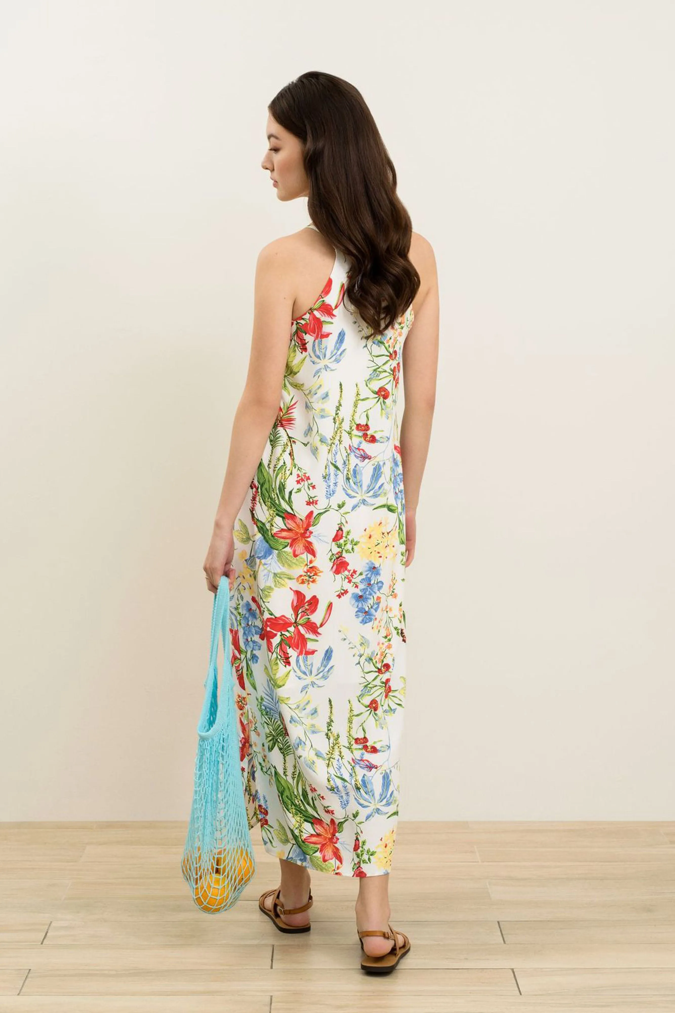 Cornie Printed Maxi Slip Dress