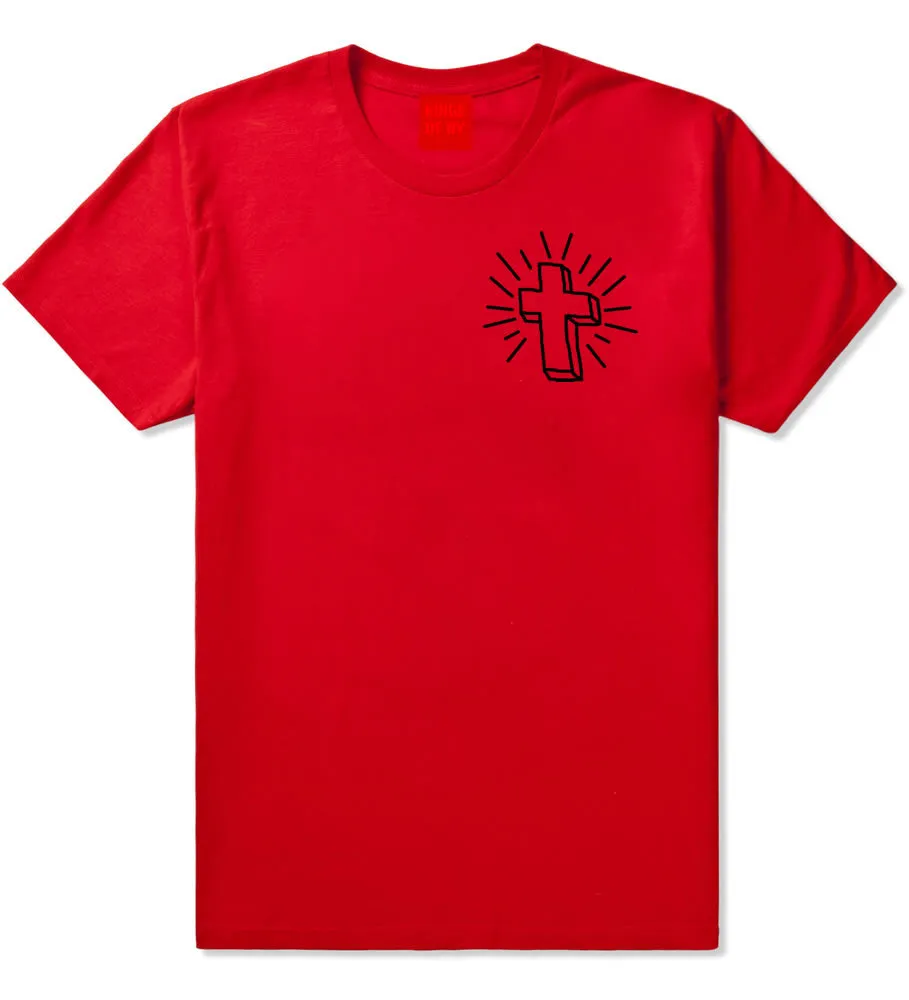 Cross of Praise Chest God Religious T-Shirt