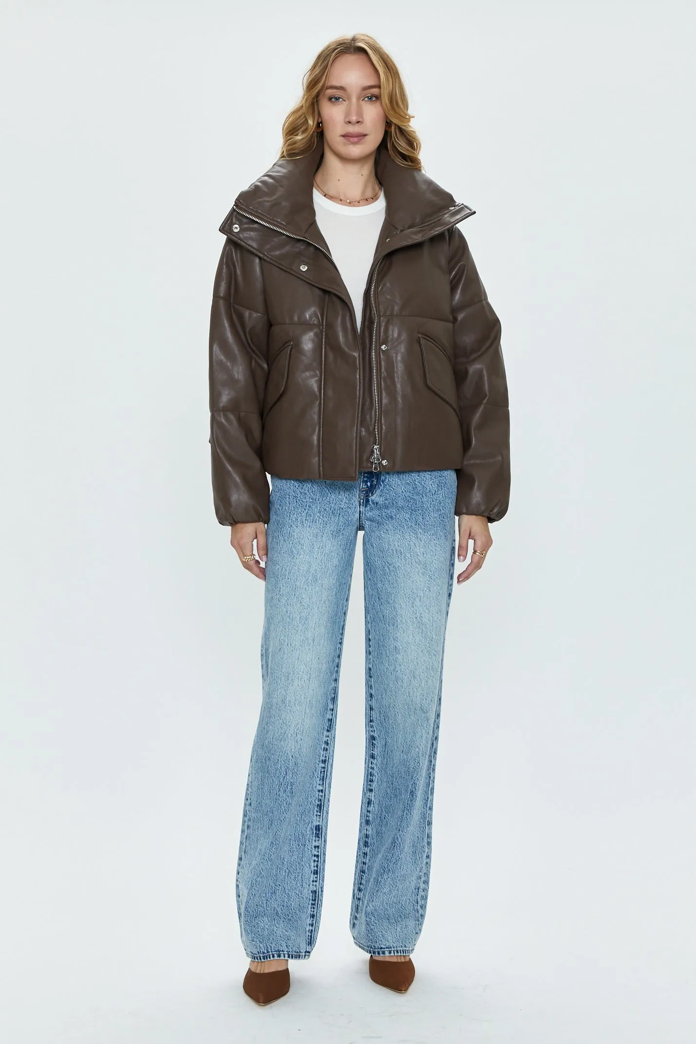 Donovan Puffer Jacket - Espresso