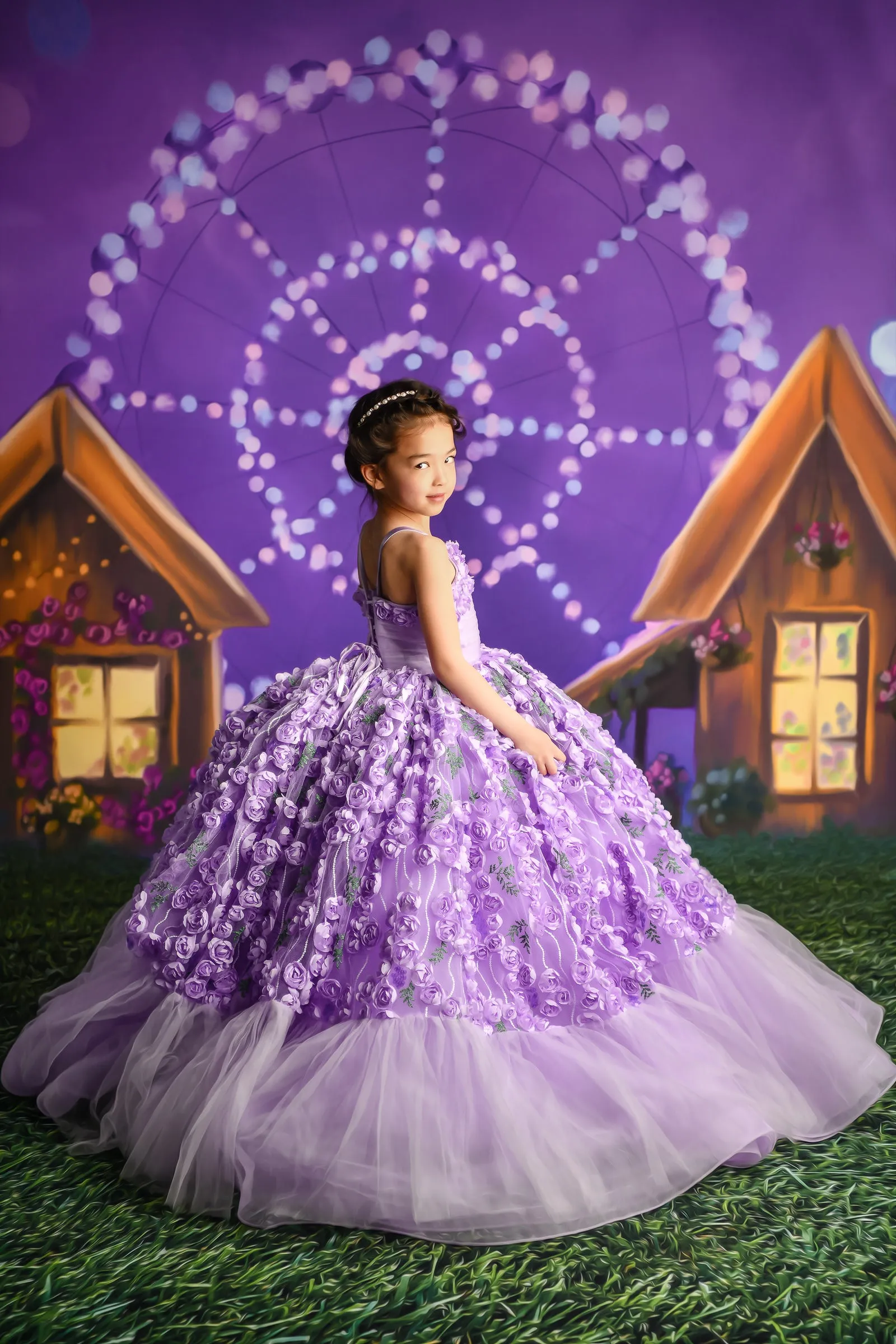 Eva-  Floor Length Dress ( 5 Year - Petite 6 Year)