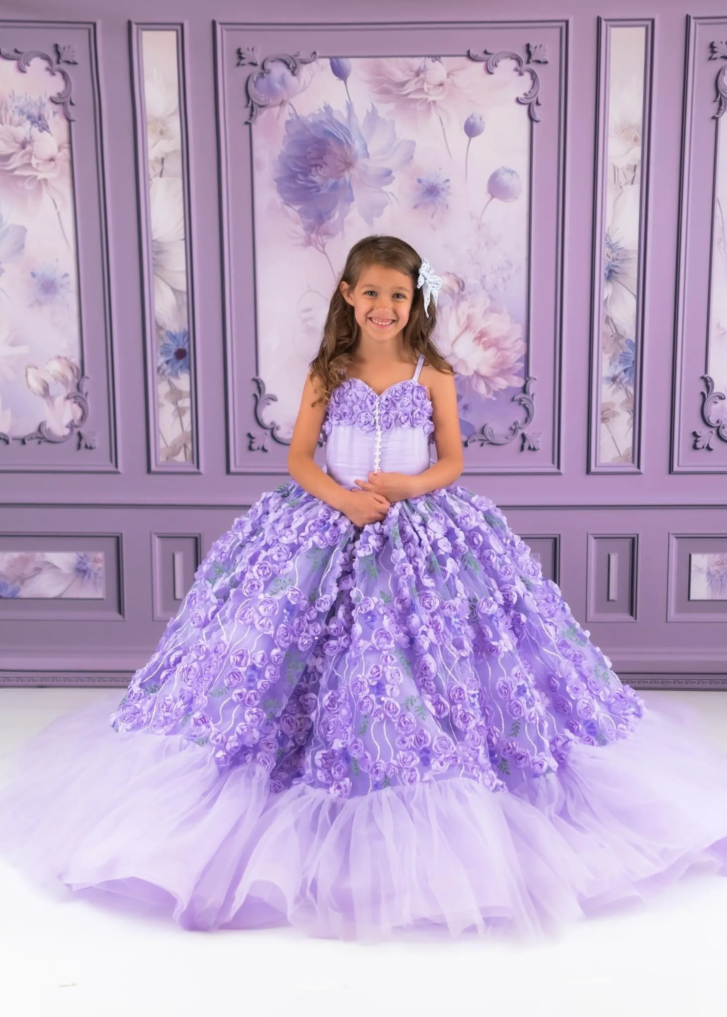 Eva-  Floor Length Dress ( 5 Year - Petite 6 Year)
