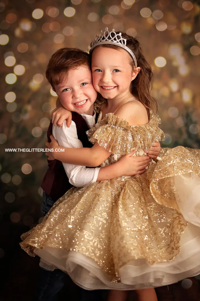 GLITTER- Petal Length Dress  Editorial Dress, Couture Gown, Special Occasion Dress