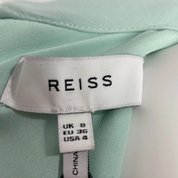 NWTReiss Mint High Neck Layered MIDI Dress