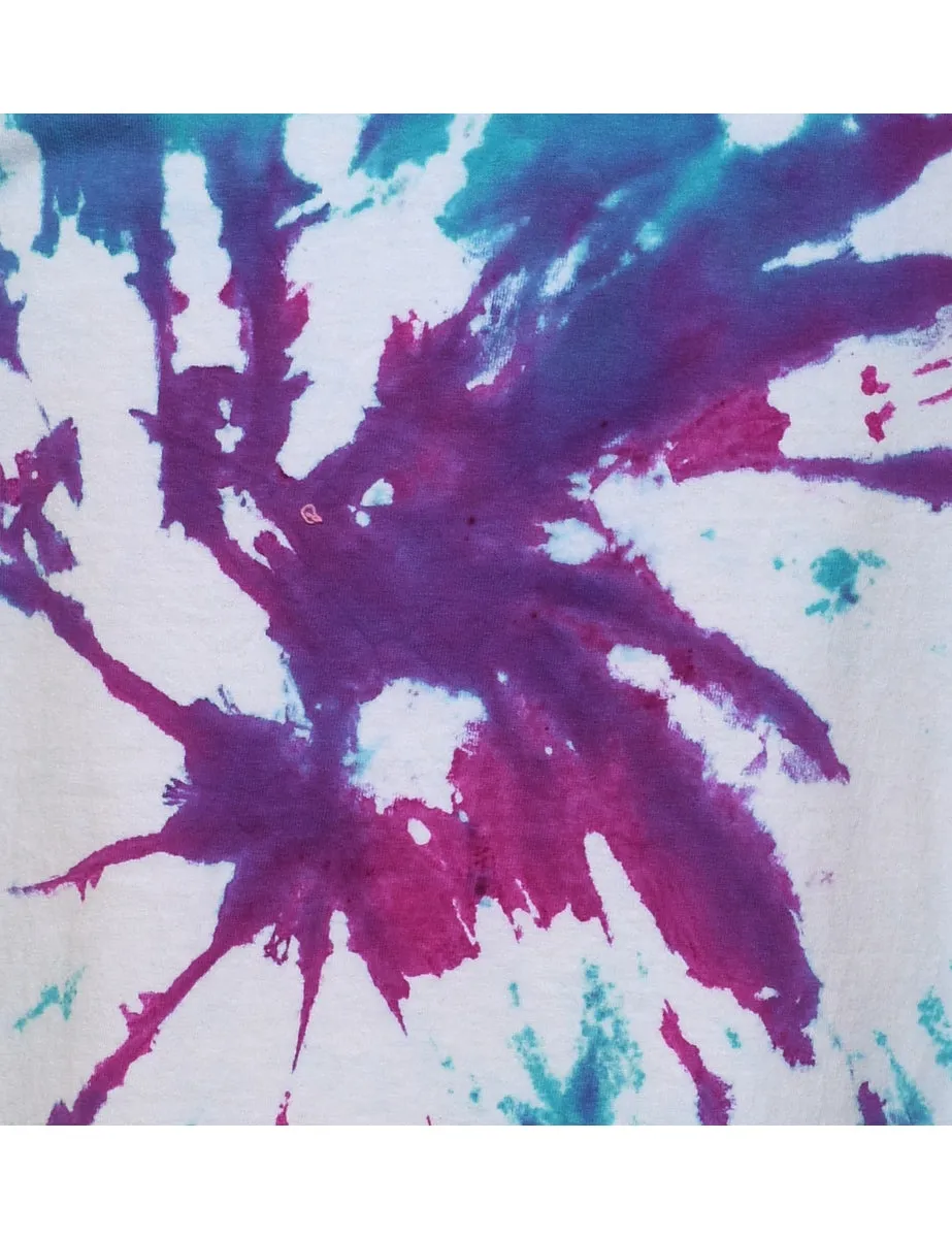 Tie Dye Design Multi-Colour T-shirt - M