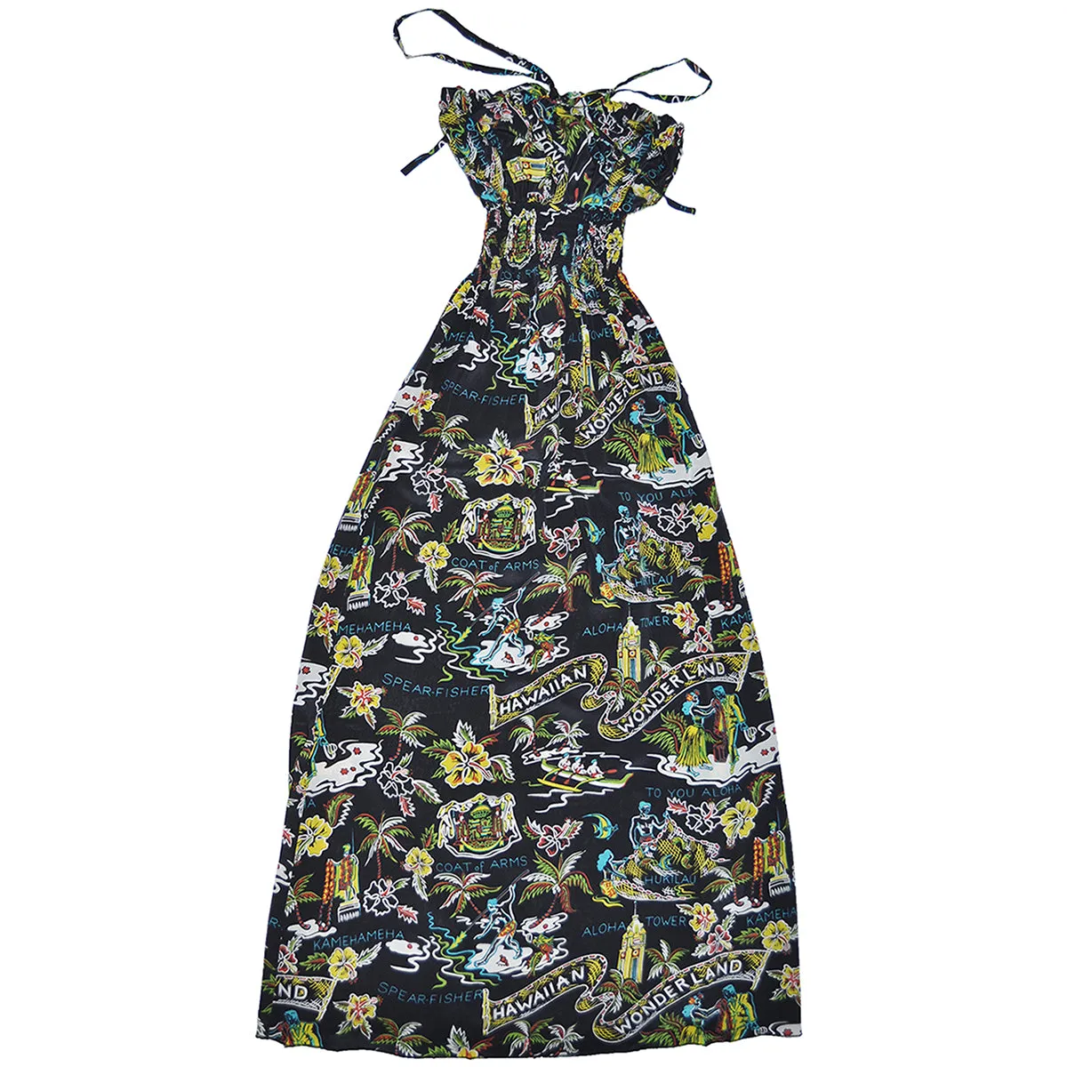 Wonderland (Long Halter Dress) - Black