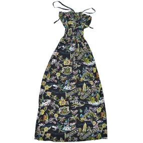 Wonderland (Long Halter Dress) - Black